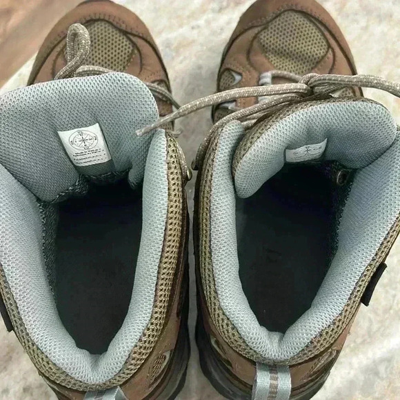 Women’s Oboz hiking trail boots size 9.5 Brown/Blue lace up - Picture 8 of 12